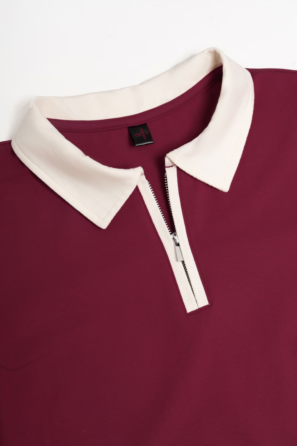 Áo polo nữ cổ khóa phối màu chất cotton mềm mát
