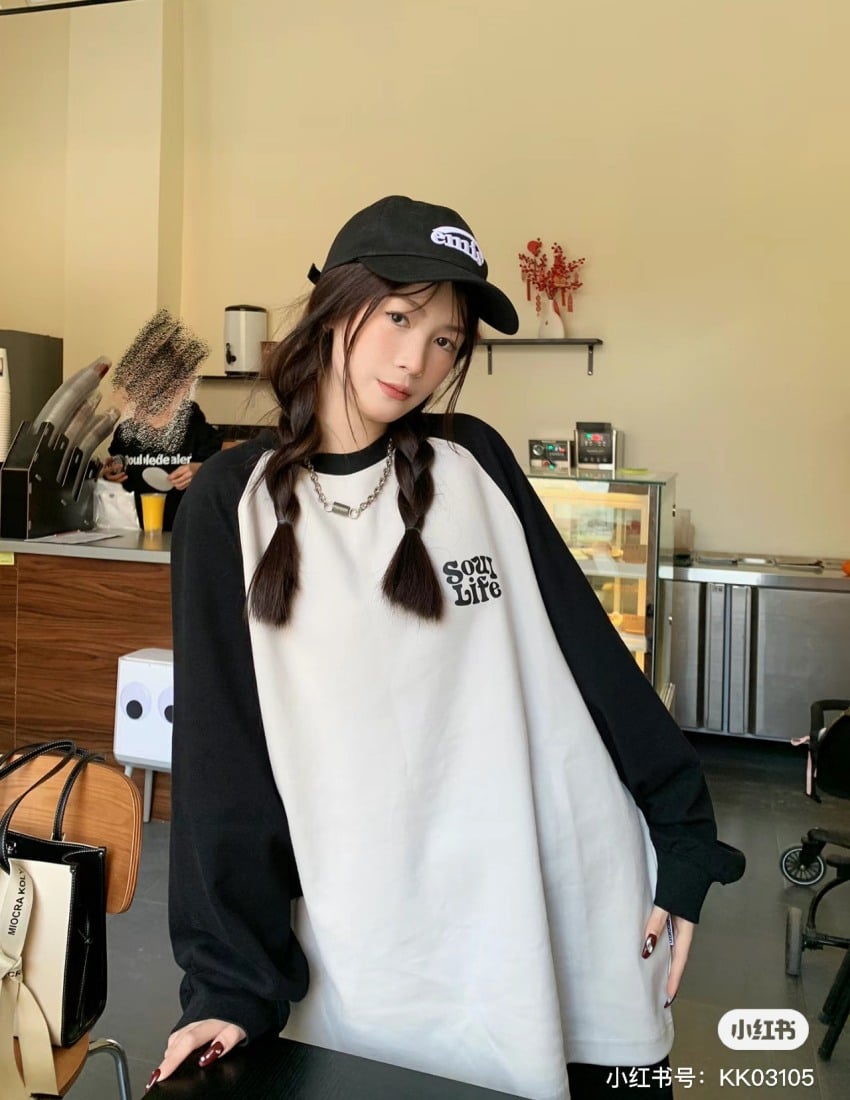 áo hoodie raglan