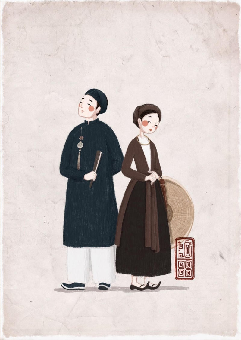 Áo tứ thân - Biểu tượng của người phụ nữ Kinh Bắc xưa
