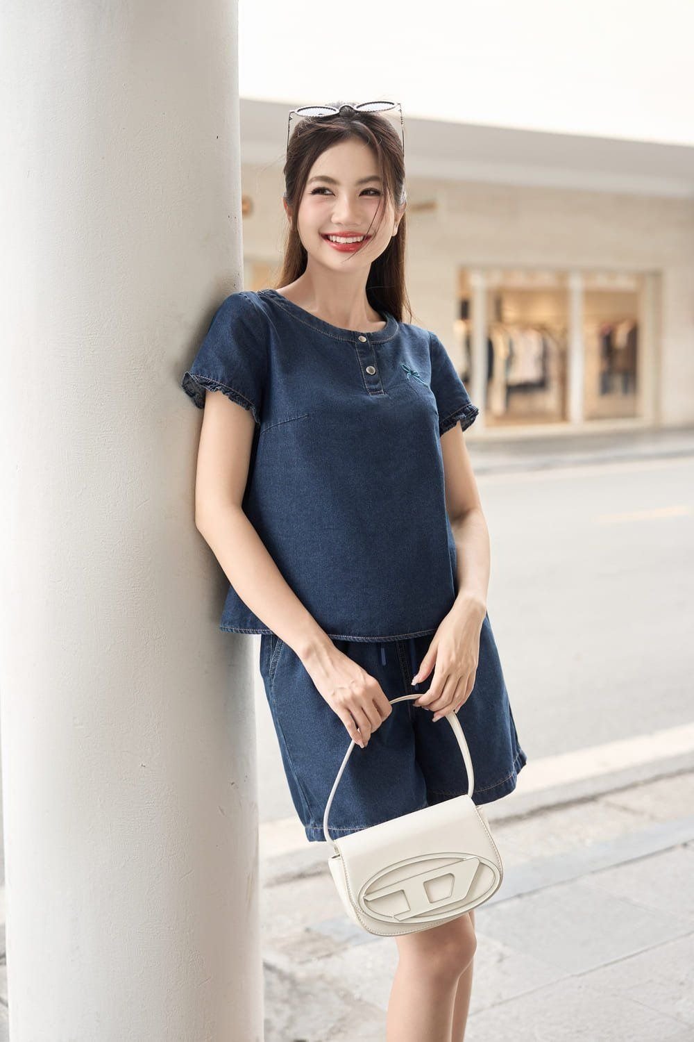 cách phối đồ cho người béo bụng