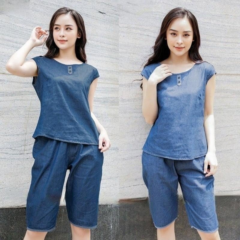 đồ bộ mặc nhà vải jean