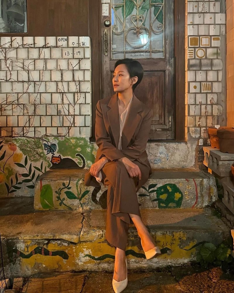 Đồ bộ nâu tây ngồi