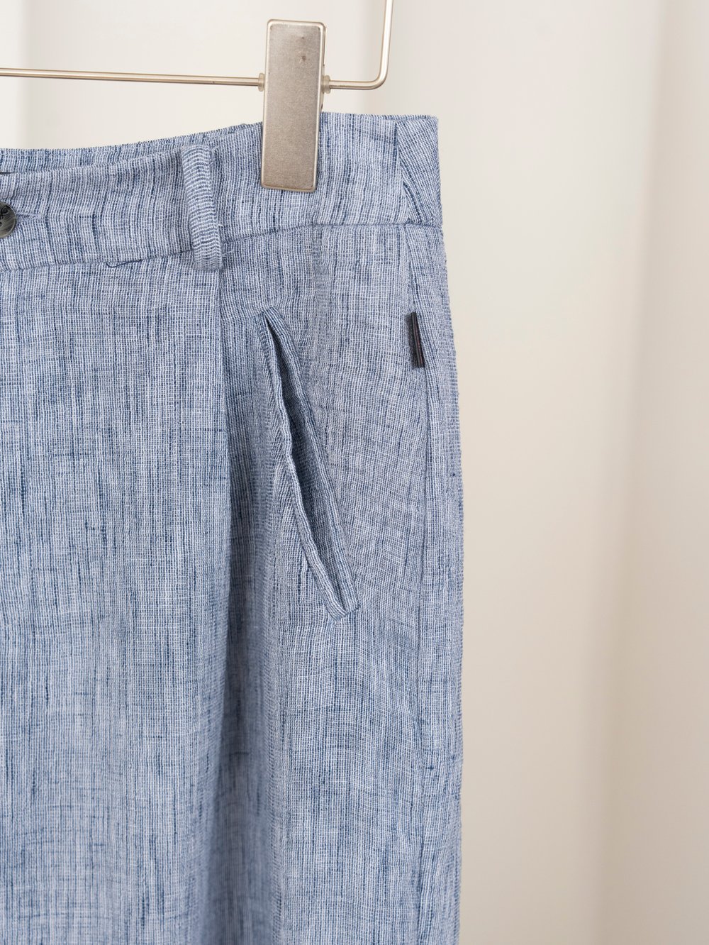 Bộ linen sóng áo gile quần suông