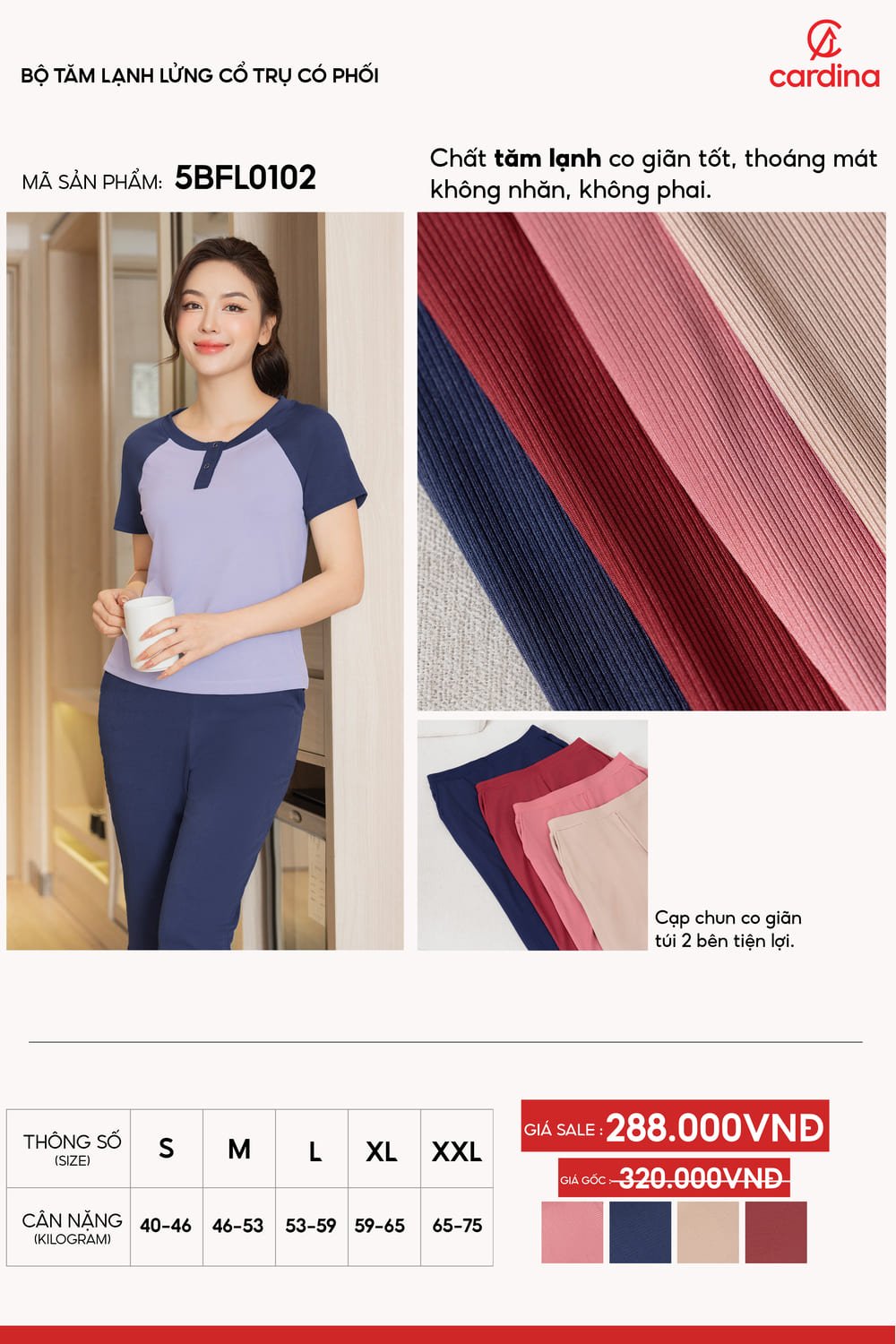bộ lửng mặc nhà nữ