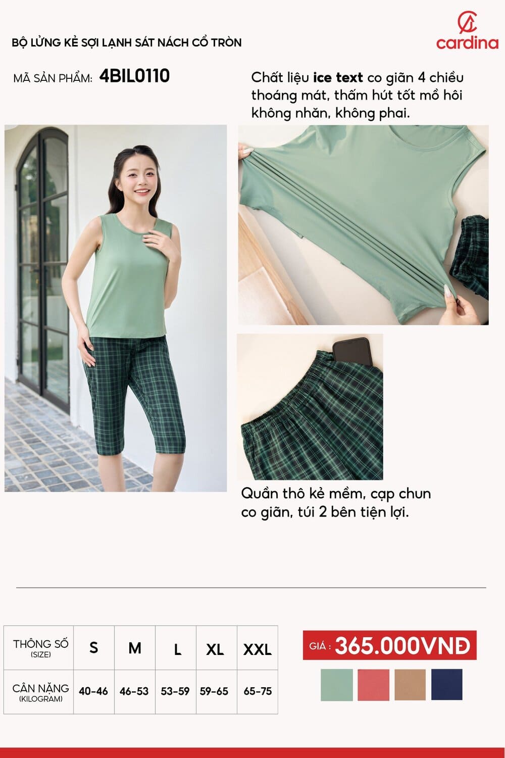 đồ bộ lửng sát nách mặc nhà