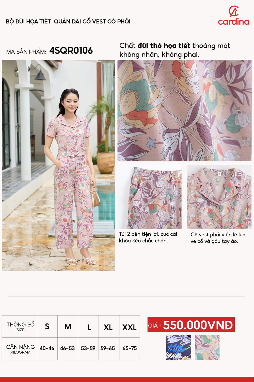 đồ bộ họa tiết nữ dáng dài