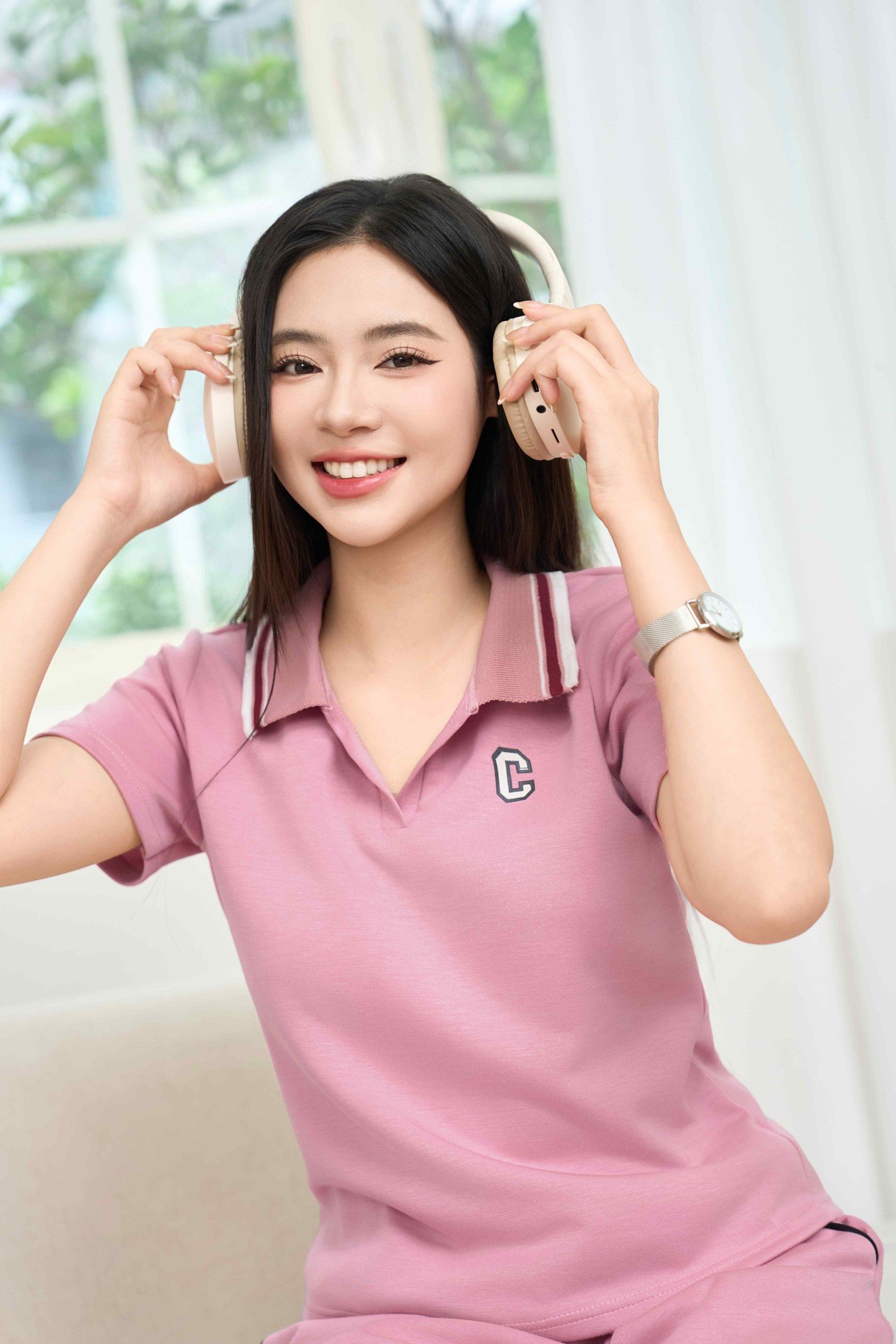 Bộ cotton umi sợi lạnh cổ polo