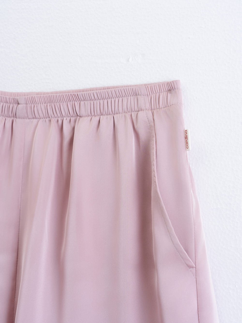 Bộ pyjama đùi mặc nhà nữ chất lụa có lé viền