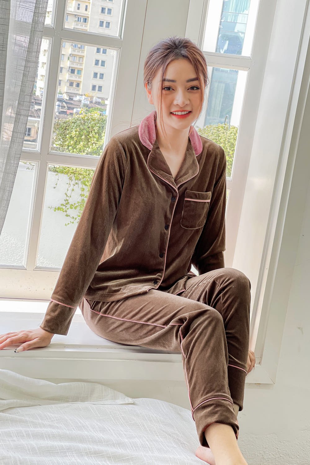 bộ pijama nhung