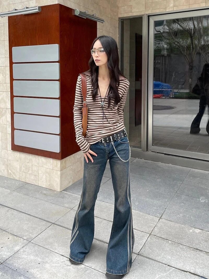 phối đồ với Quần bootcut jeans