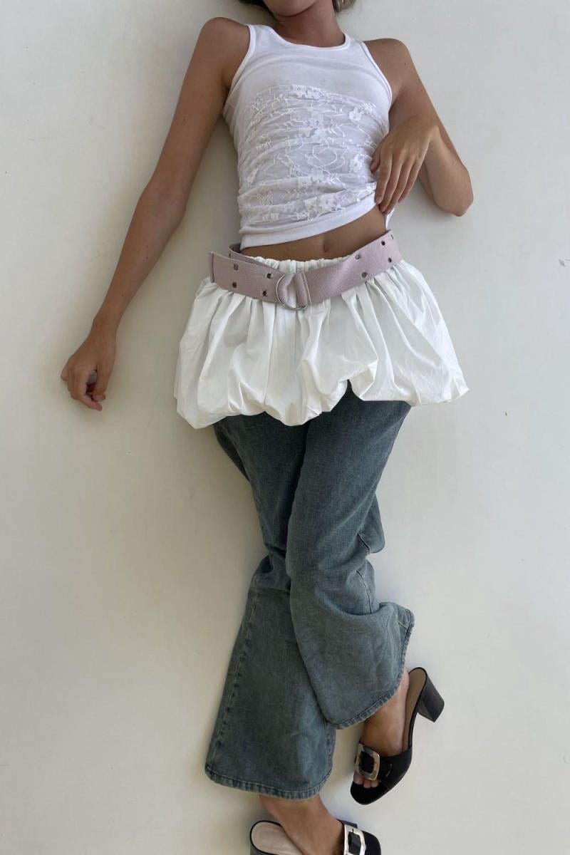 phối đồ với Bubble skirt