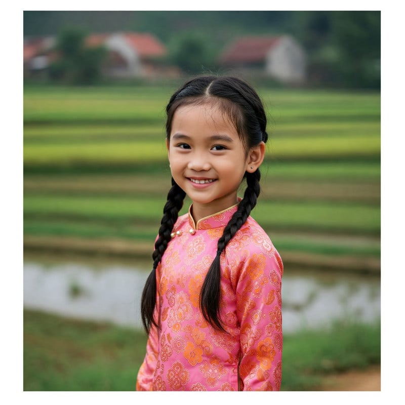 cách tết tóc cho bé gái di hoc