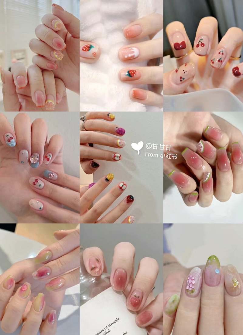 các mẫu nail đi biển đẹp