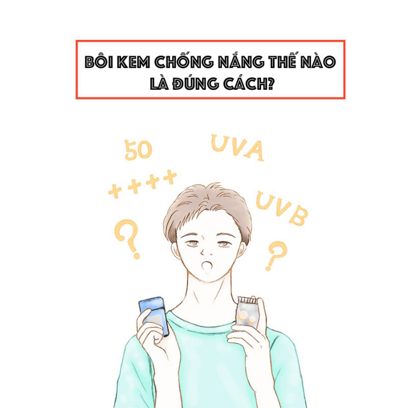 cách bôi lại kem chống nắng