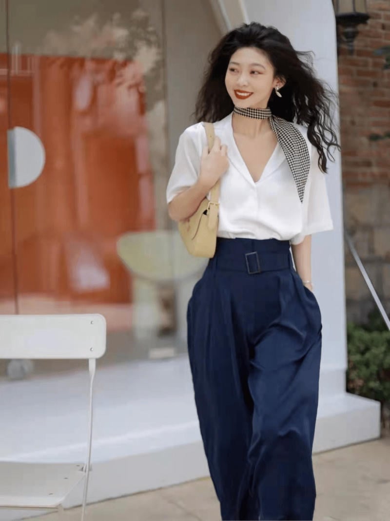 cách phối Khăn Lụa