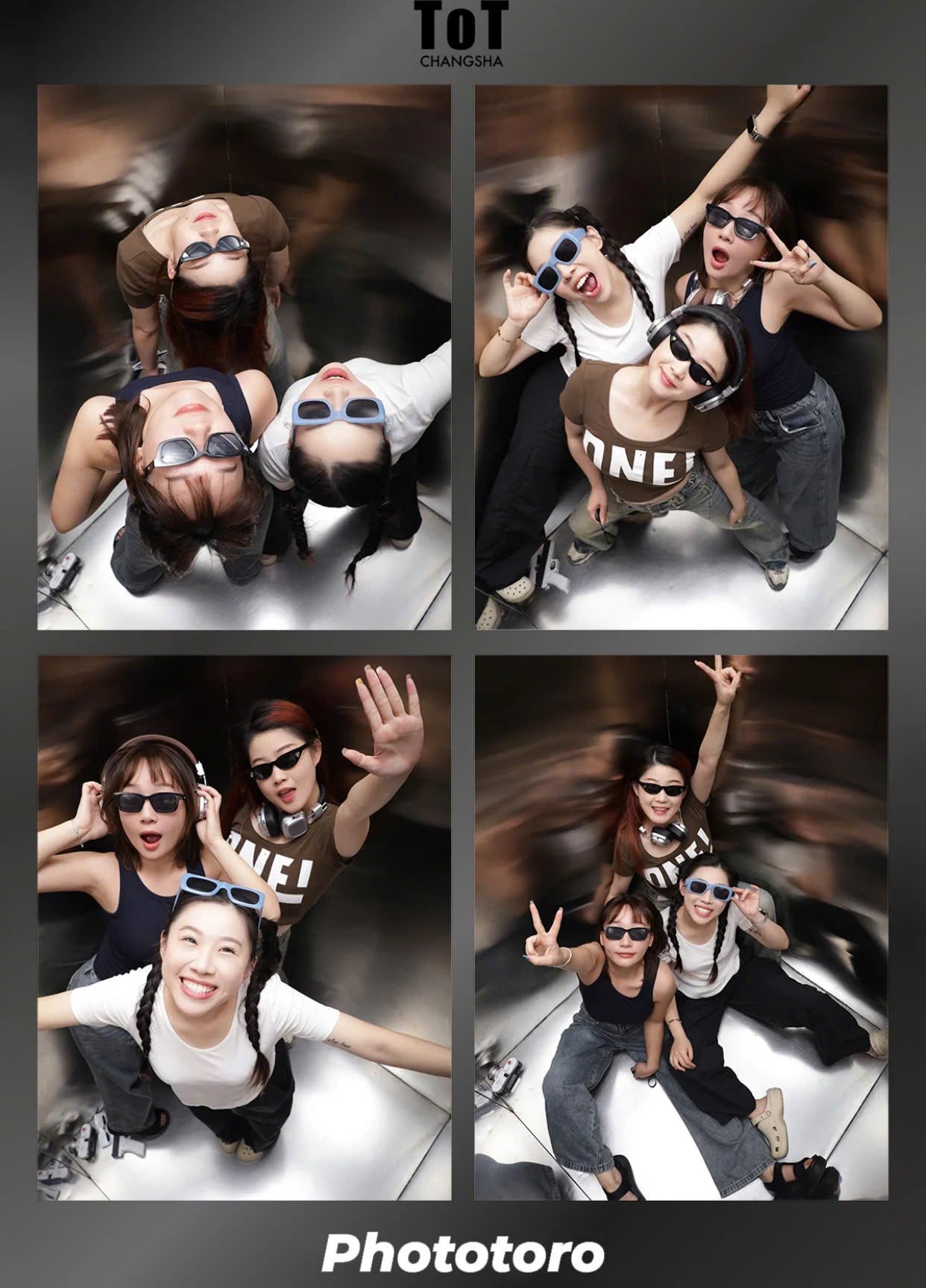 Dáng chụp photobooth 3 người