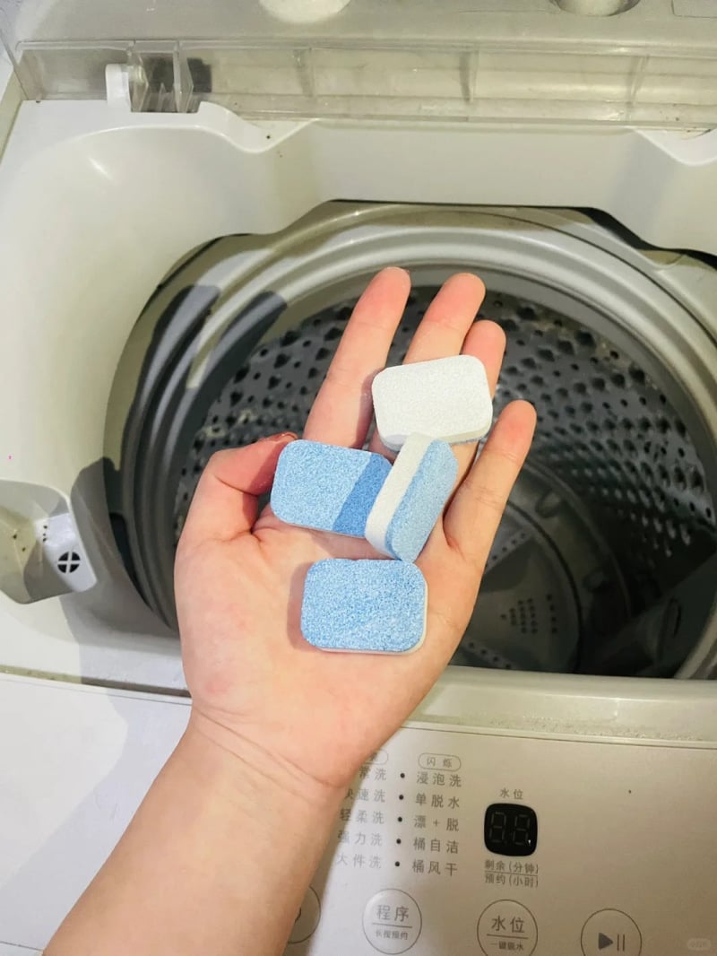 cách tẩy lồng máy giặt
