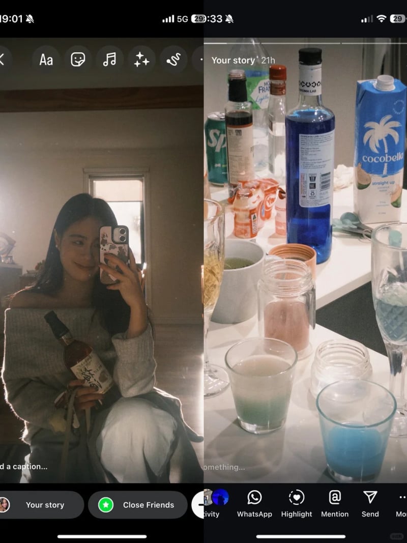 cap đăng story ngắn