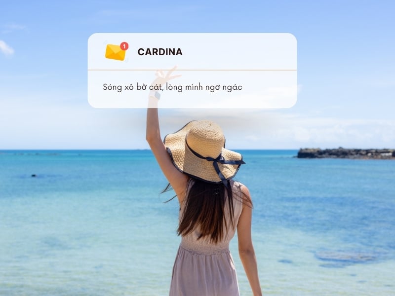 cap đăng ảnh đi biển