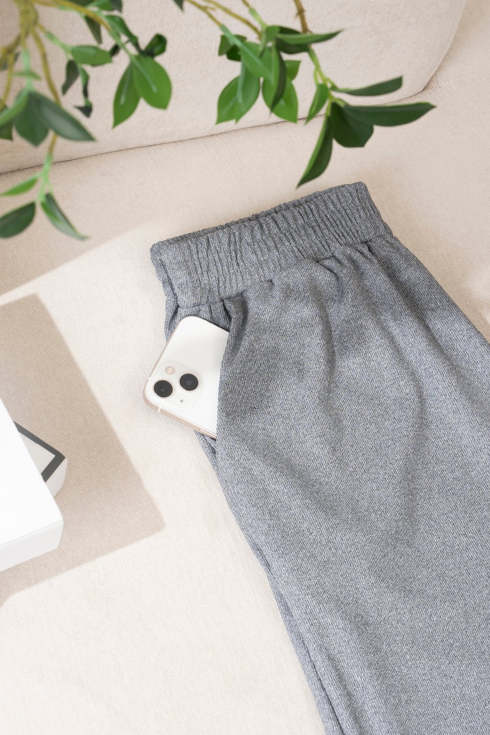 Bộ đồ nữ dáng quần dài chất tăm Hàn phối viền đính tag ngực
