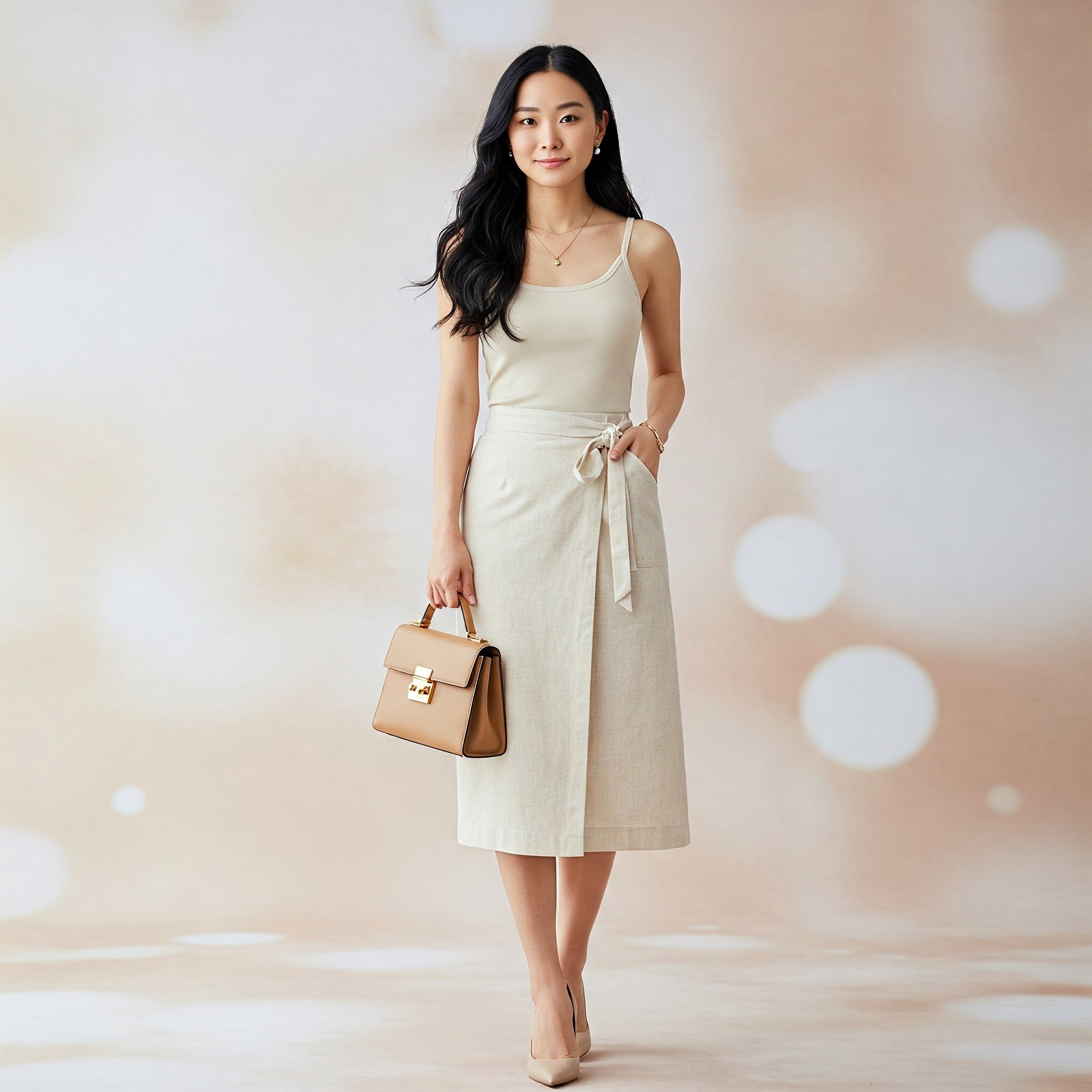 Váy Linen Đắp Tà (Wrap Dress)