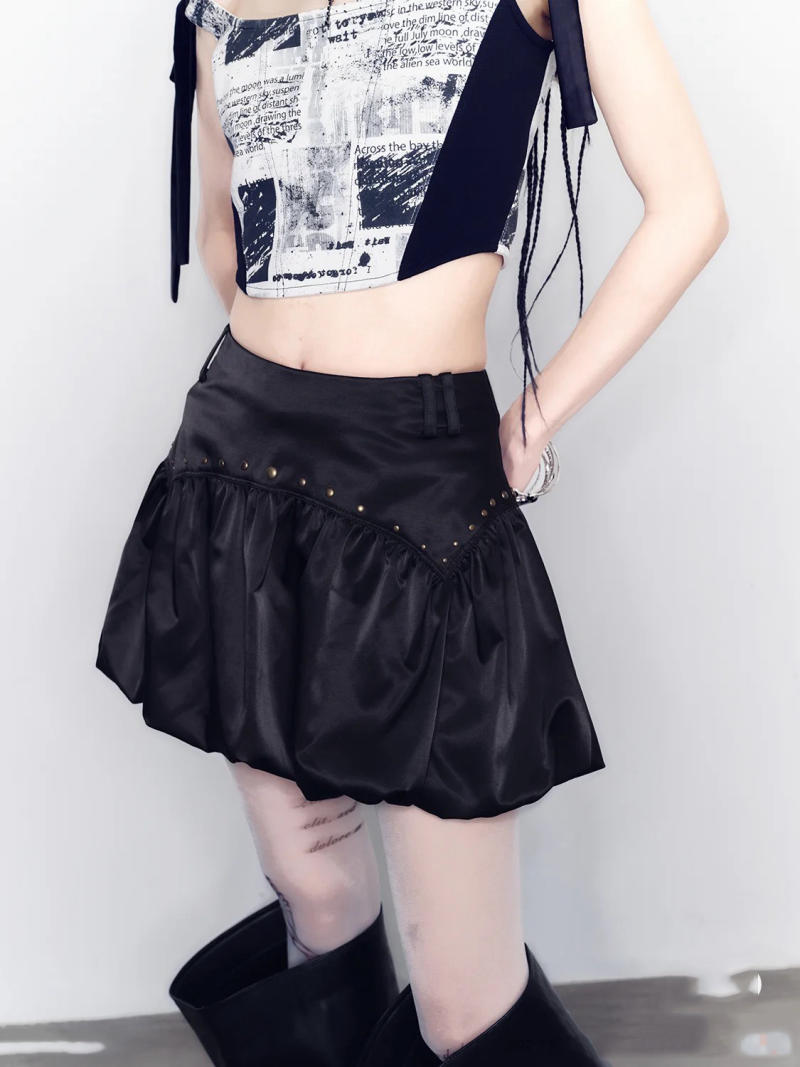 phối đồ với Bubble skirt