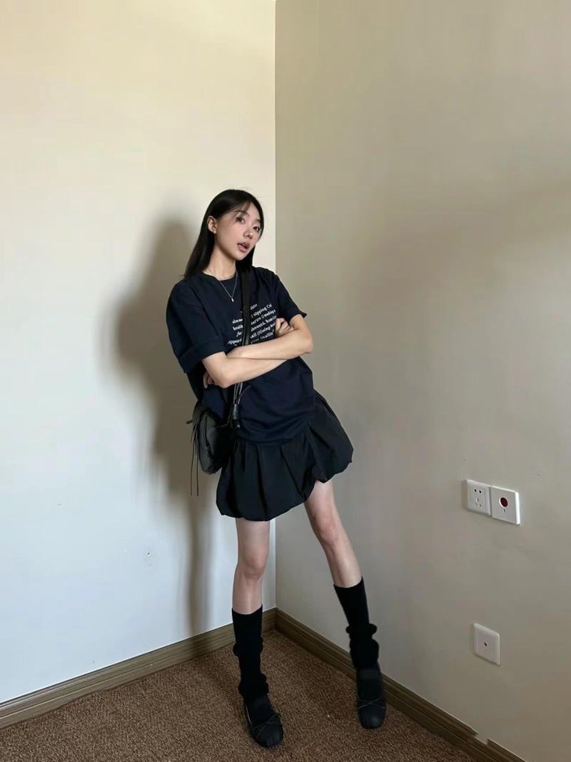 phối đồ với Bubble skirt