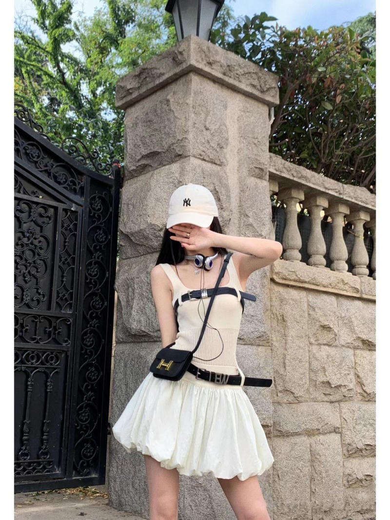 phối đồ với Bubble skirt