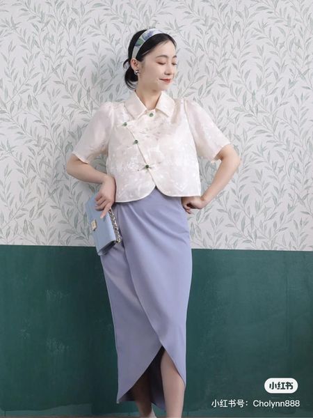 TIELA Chân váy thêu hoa tulip  Tulip Skirt