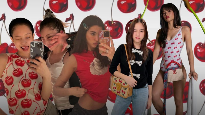 Giải mã sức hút của họa tiết cherry trong dòng chảy thời trang đương đại