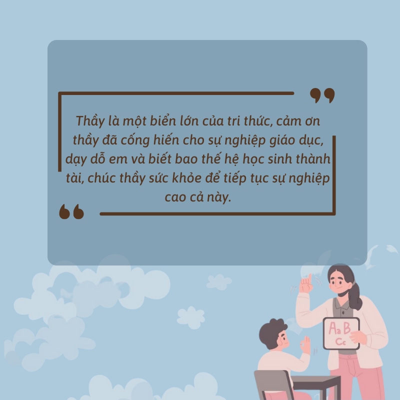 lời chúc thầy cô 20/11