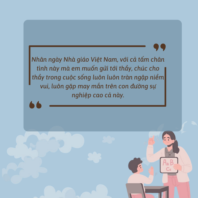 lời chúc thầy cô 20/11