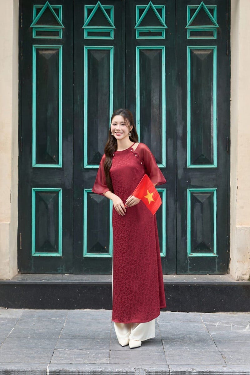 cách tạo sáng chụp ảnh với cờ tổ quốc