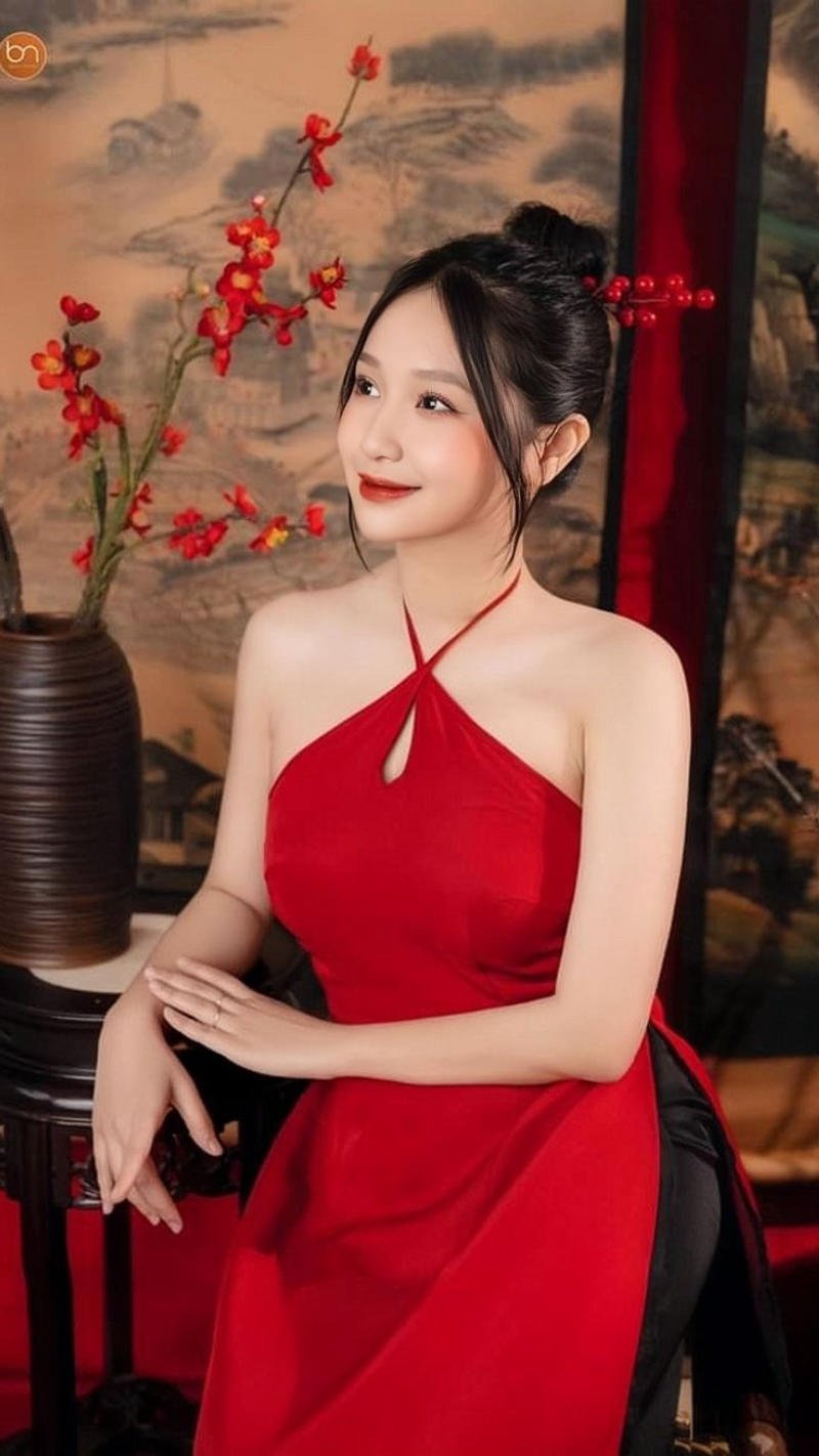 phối màu áo dài và quần