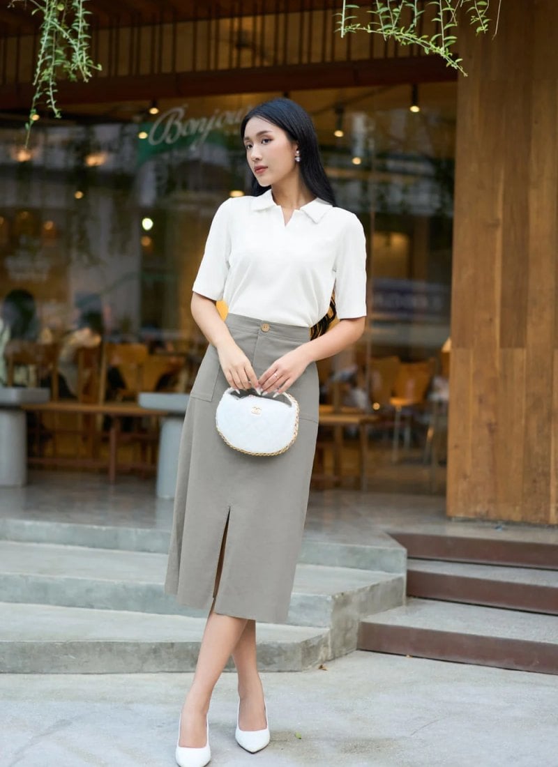 chụp ảnh với hoa sữa