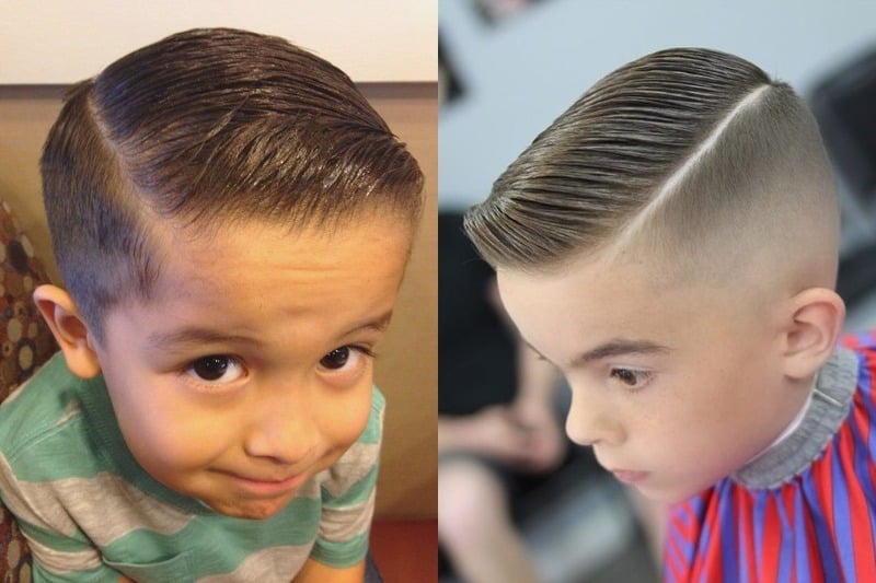 Kiểu tóc Comb-over cho bé trai
