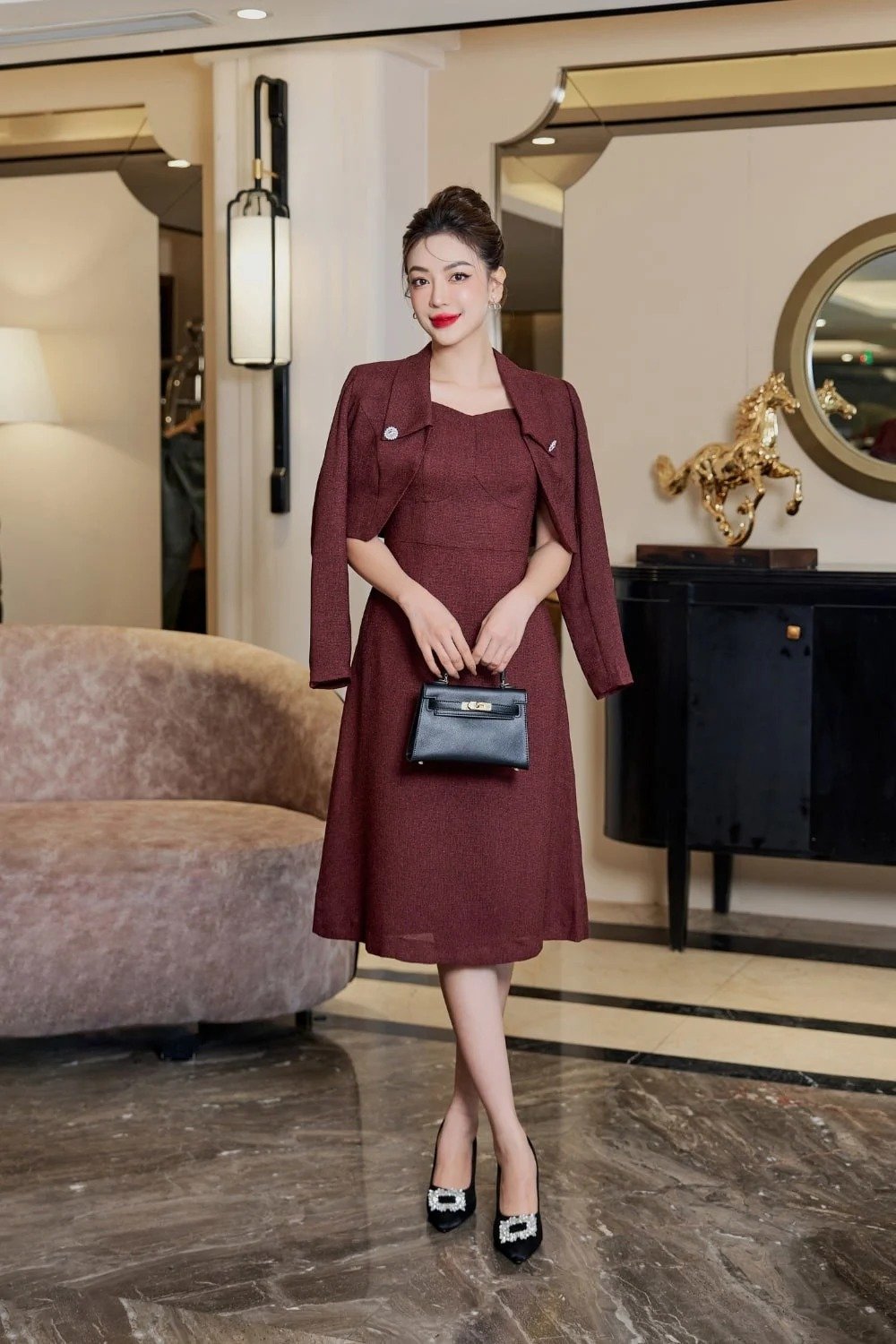 set dạ tweed