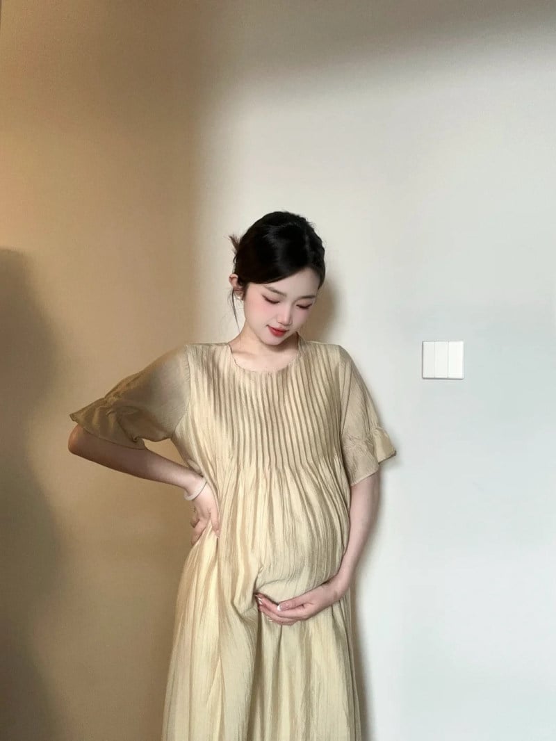 thời trang đầm bầu công sở