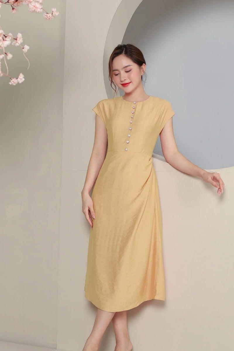 Váy liền dài qua gối Mới 100%, giá: 488.000đ, gọi: 0938 959 838, - Hồ Chí  Minh, id-9bf90200