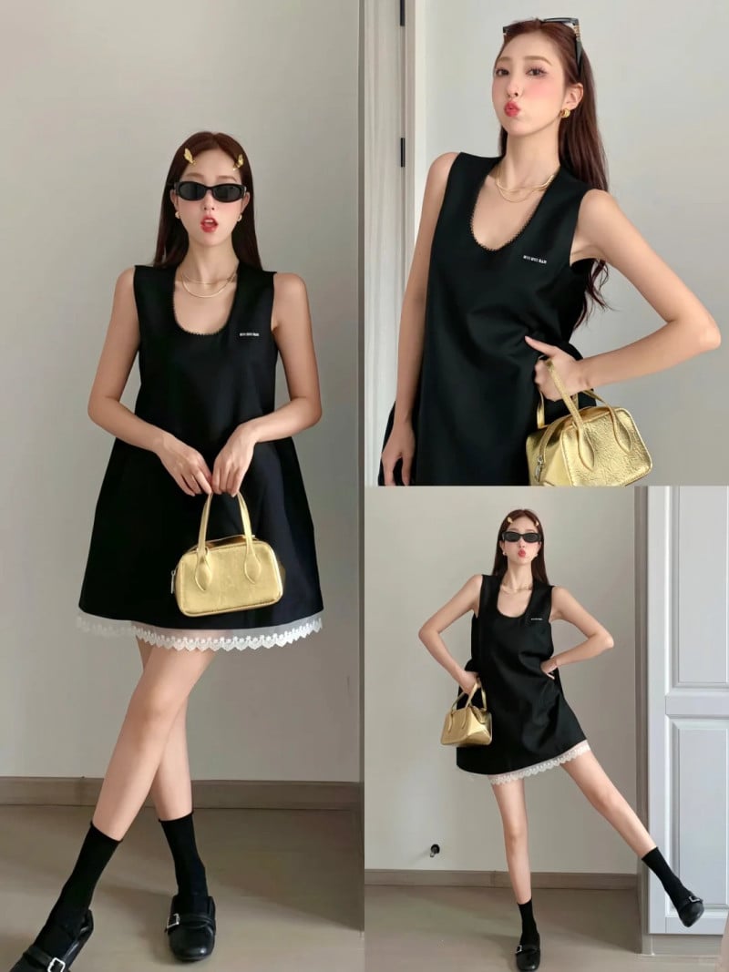 đầm đen dự tiệc