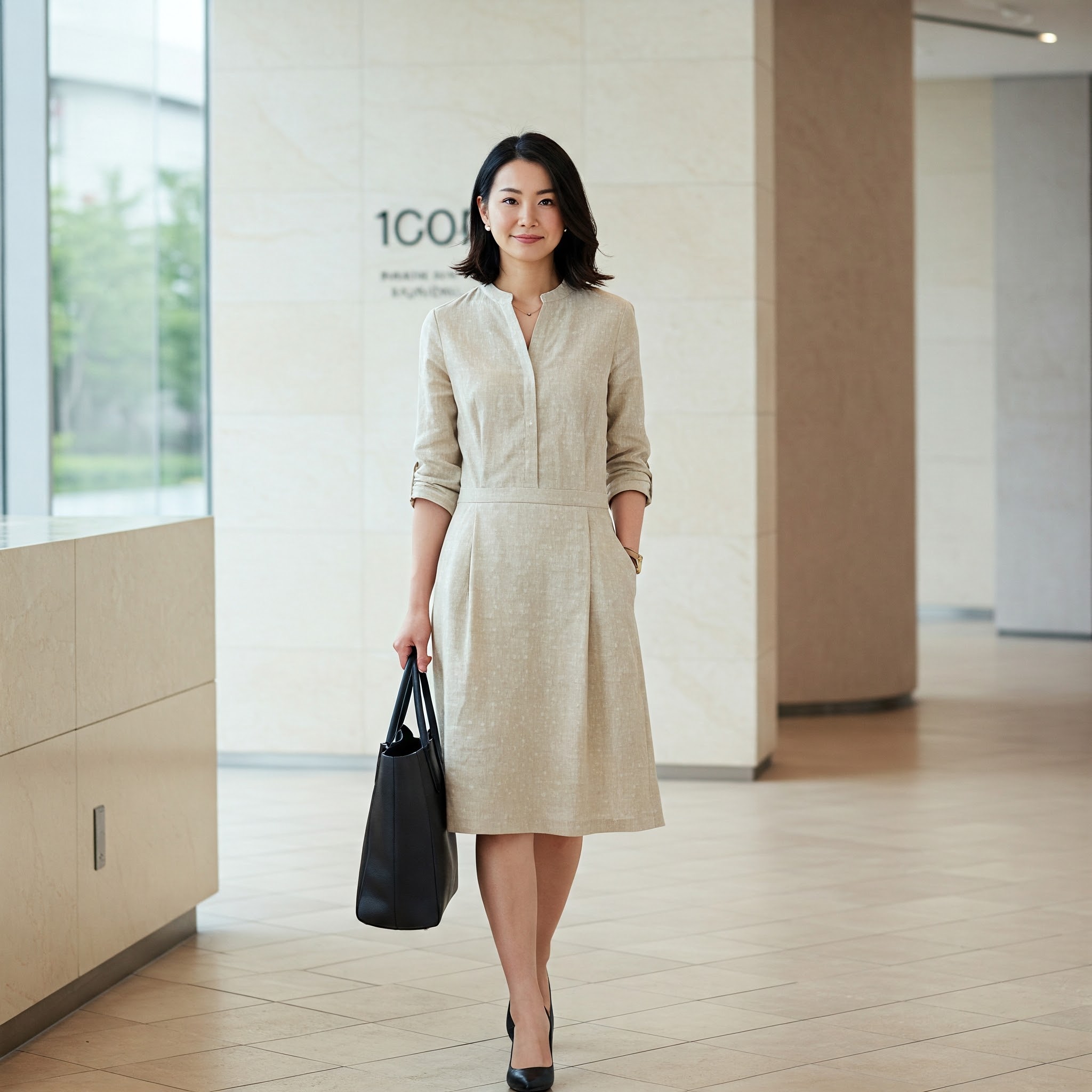 Đầm linen tay lỡ/tay dài