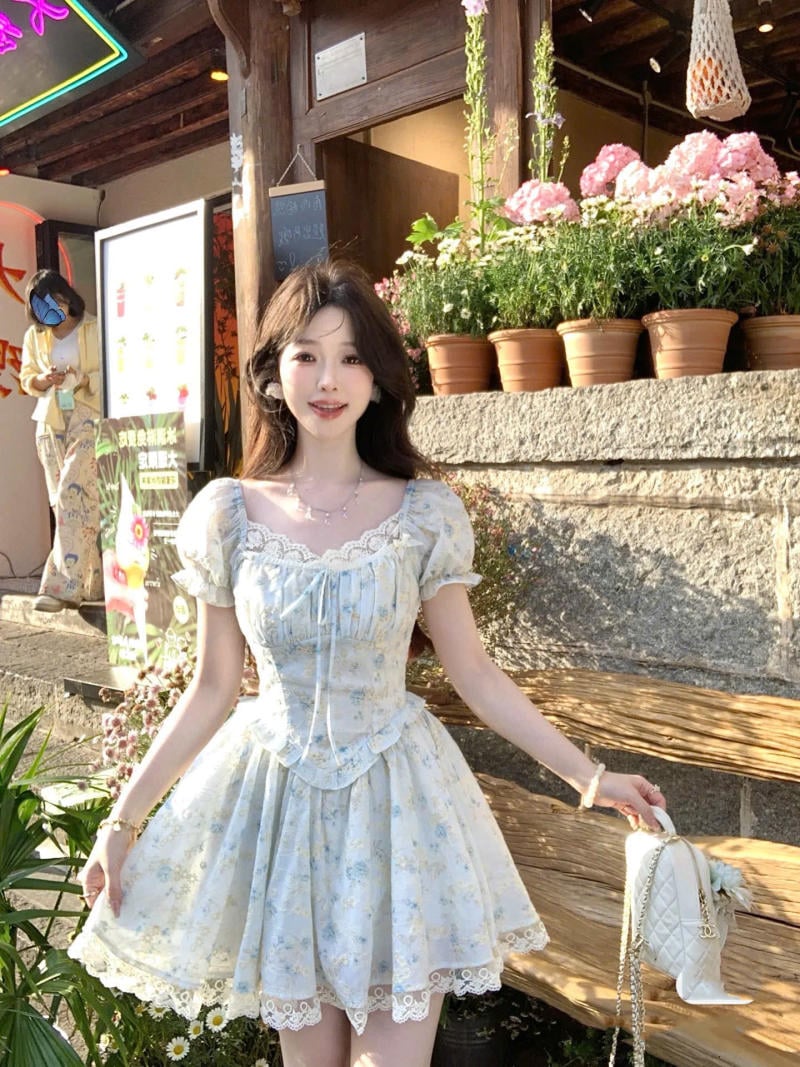 Đầm xòe công chúa có tay