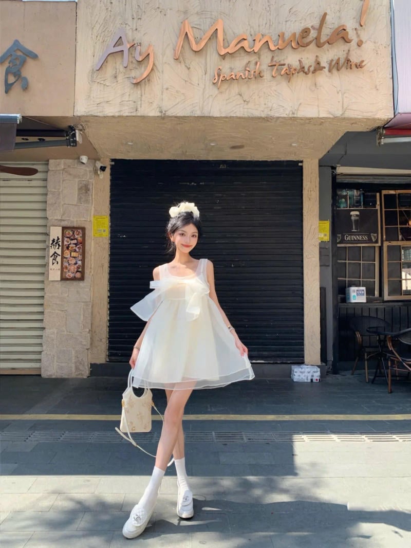 Áo đầm xòe công chúa 2 dây