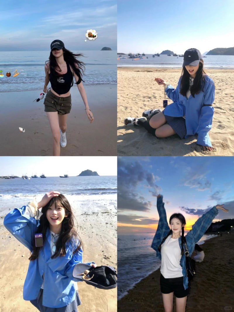 tạo dáng chụp ảnh một mình