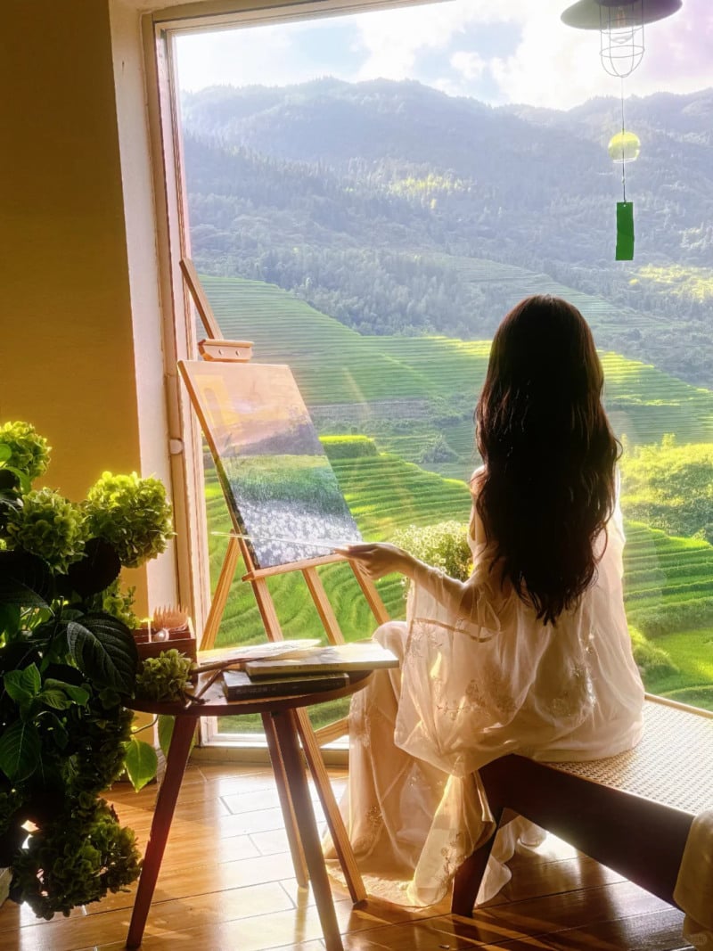 tạo dáng chụp ảnh một mình