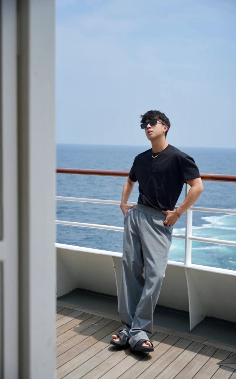 tạo dáng chụp ảnh một mình