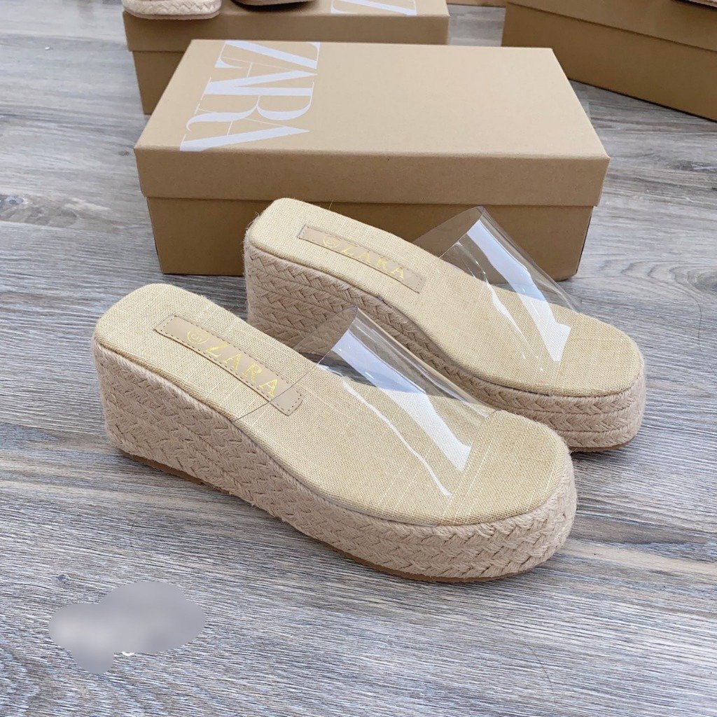 Dép đế xuồng trong suốt (Clear Wedges)