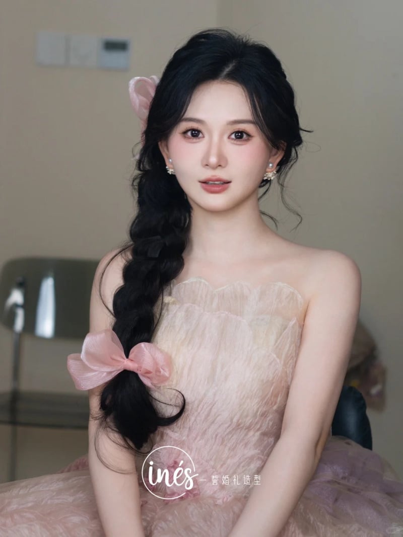 những kiểu tóc đẹp đi đám cưới