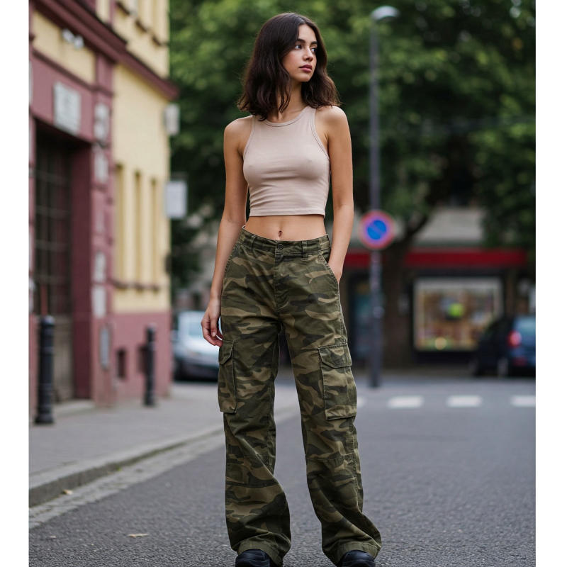 Fatigue pants + Áo tank top/Áo ba lỗ