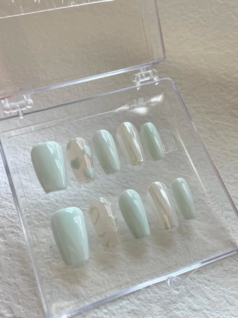 những mẫu nail ẩn xà cừ đẹp